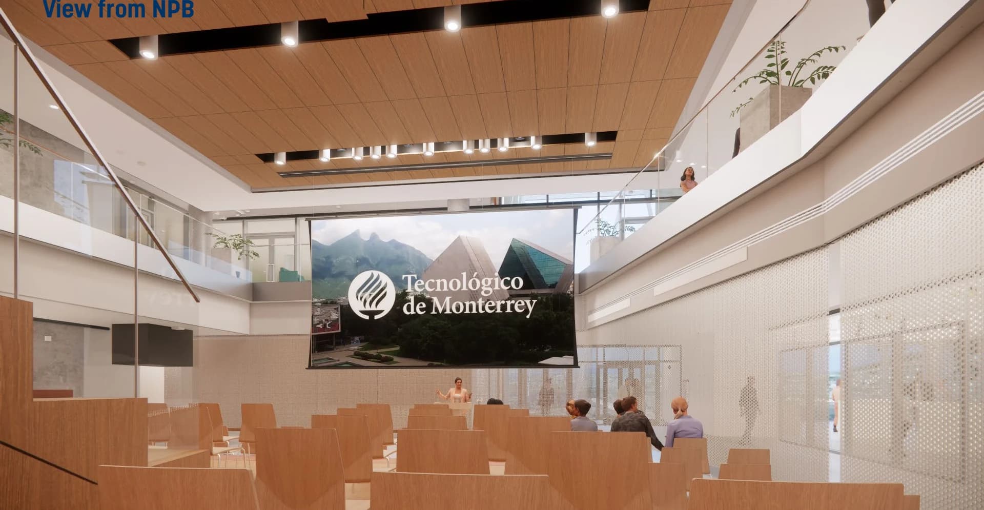Render del Master Stage del Hub de Innovación y Emprendimiento
